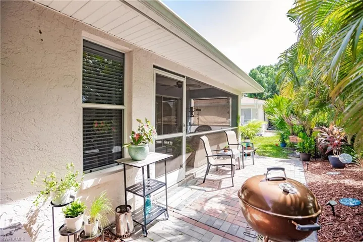 Wooden deck featuring a patio