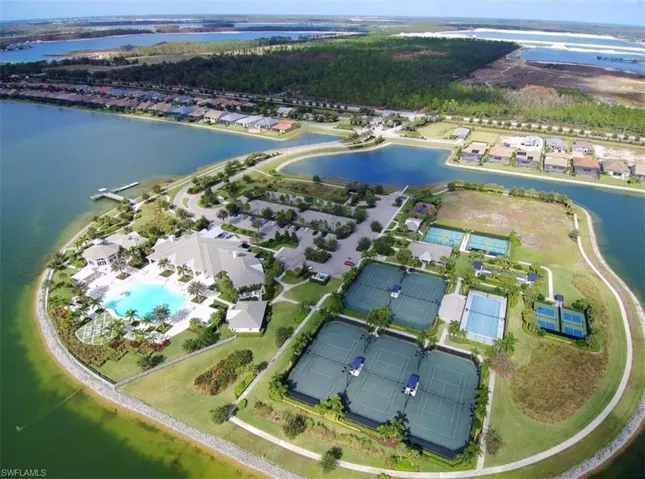 Aerial perspective of Amenities and clubhouse