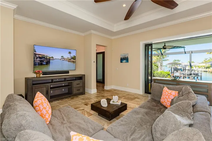 Great water views from Family Room!