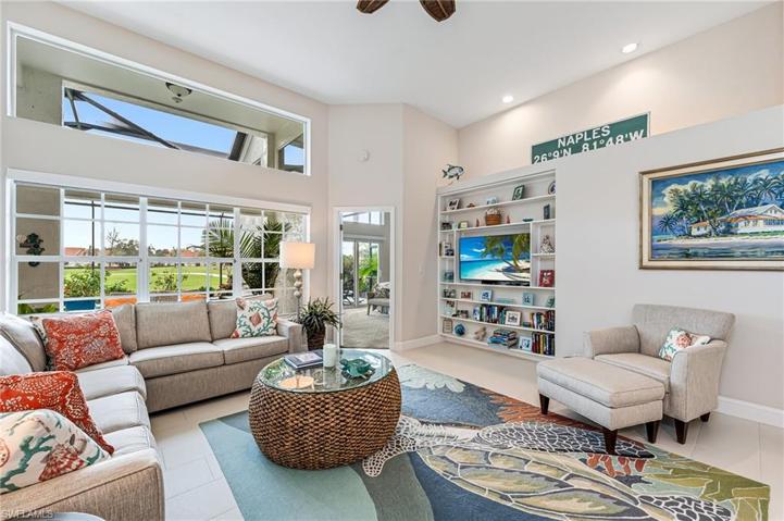 Great room to Primary suite with incredible view and access to screened lanai and Pool