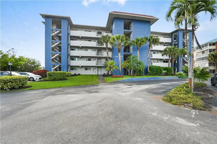 View of front of condo building
