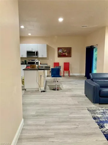 Living room featuring light hardwood / wood-style floors