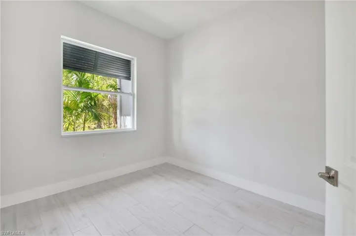 Empty room featuring light hardwood / wood-style floors