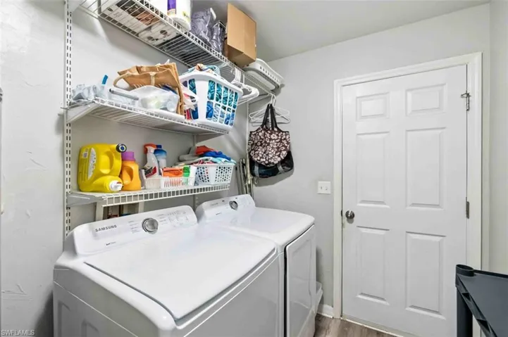 Inside Laundry with Storage