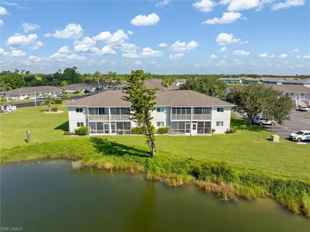 Rear of condo building