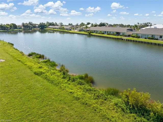 Lake behind condo