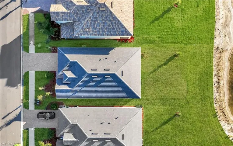 View from above of property
