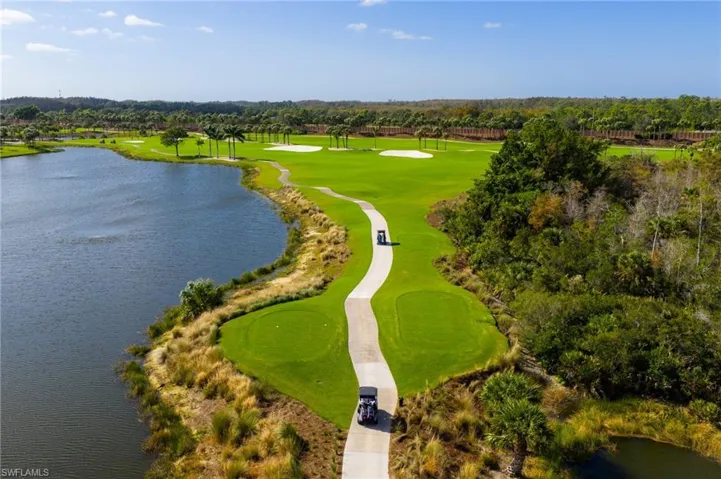 Aerial of of the newly renovated golf course