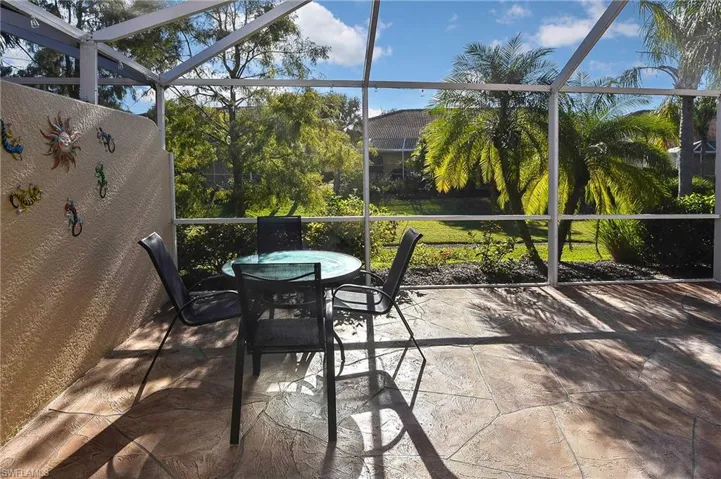 View of huge screened sunroom