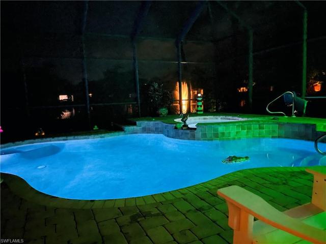 Pool and Spa at night