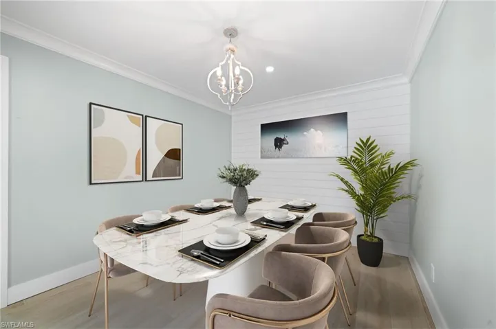 Digital Staging as dining room
