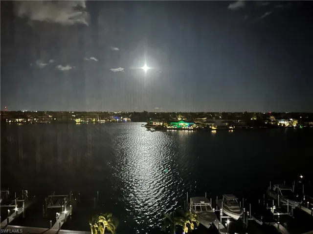 Full moon over the bay