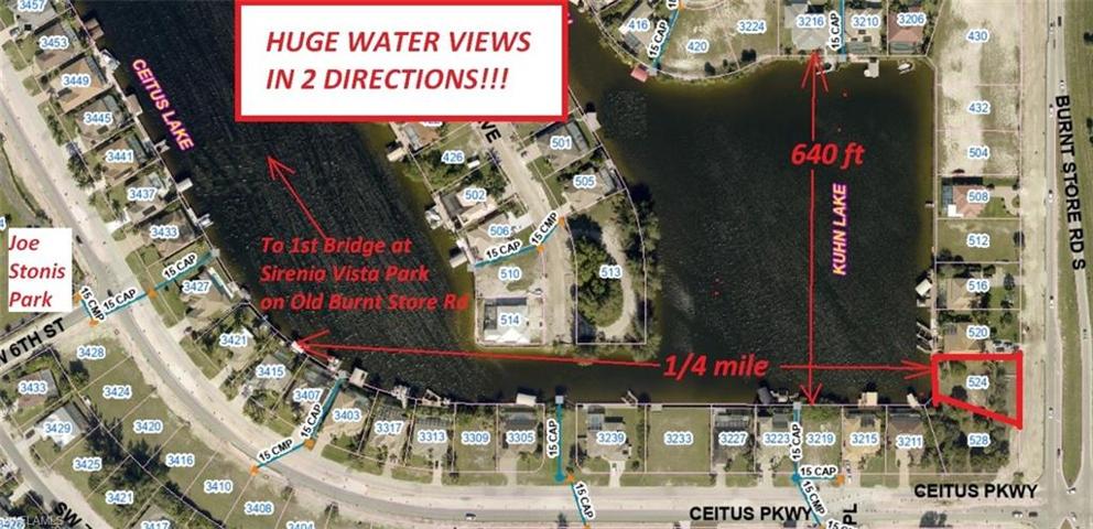 This OVERSIZED 1/3 acre lot has it all!  SEAWALL, GREAT WATER VIEWS!  QUICK BOATING ACCESS! PARKS! NEAR RESTAURANTS AND STORES!