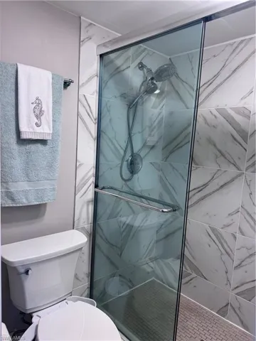 Master toilet and shower