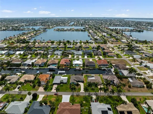 Drone / aerial view shows the Eight Lakes just east of subject property