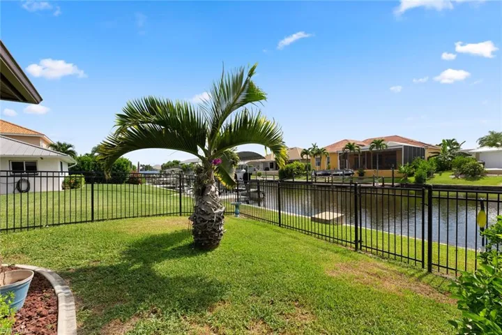 Fenced in portion of yard for children or pets