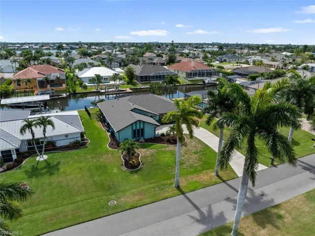 Drone / aerial view along Gulf Access canal