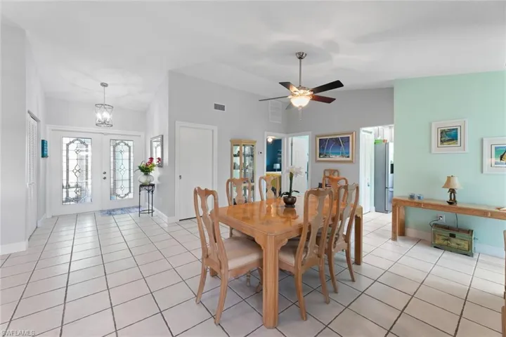Additional Dining space nestled alongside great room