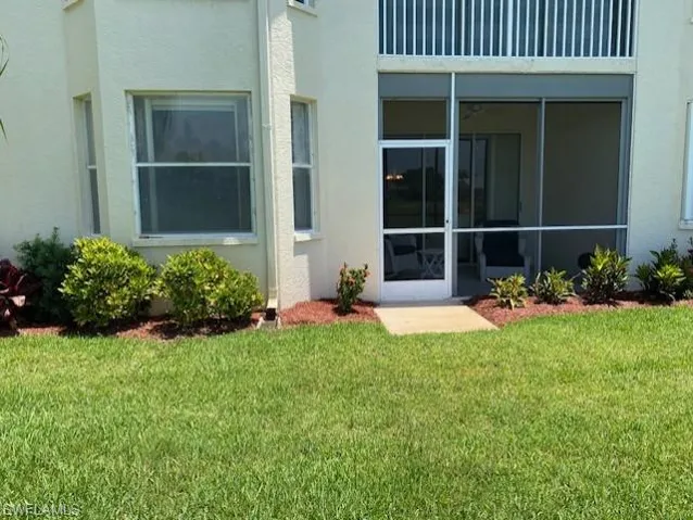 View of condo from golf course