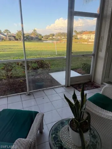 Screened in lanai with peaceful view