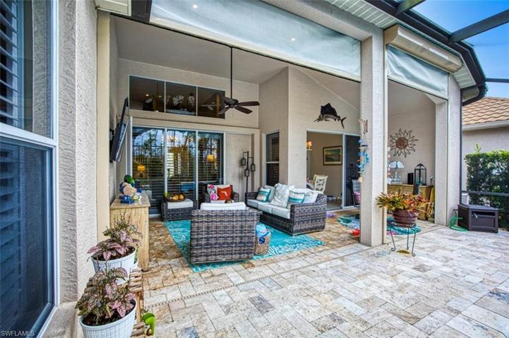 Beautiful Travertine ans Storm Shutters