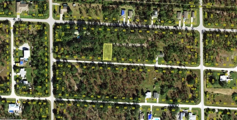 Plat Map. Illustrating lot dimensions and property boundaries within a subdivision