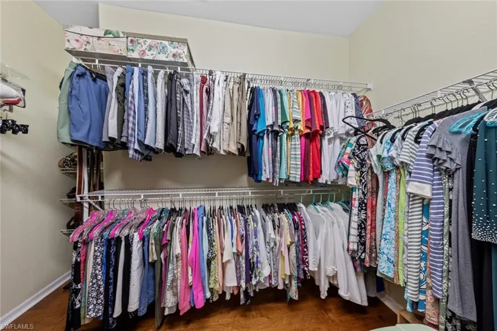 View of spacious closet