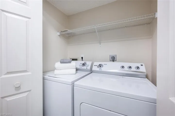 Laundry upstairs between suites