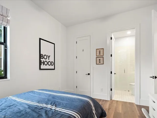 The fourth bedroom makes a perfect guest room with the ensuite bathroom and is the nearest to the garage for easy ingress and egress.