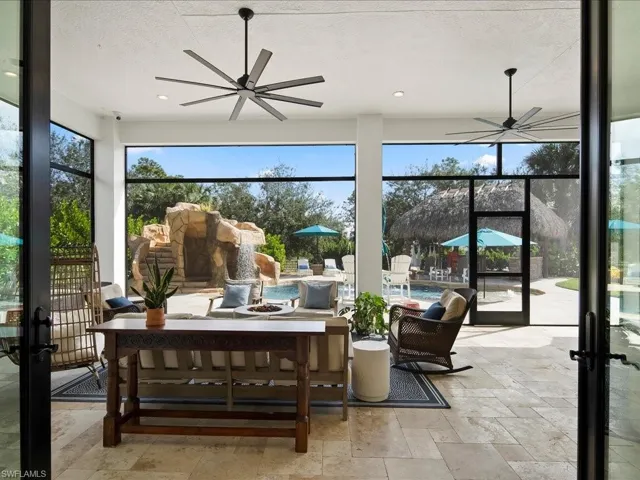 You can access the HUGE screened lanai from inside the house four different ways. It truly is an indoor/outdoor space.