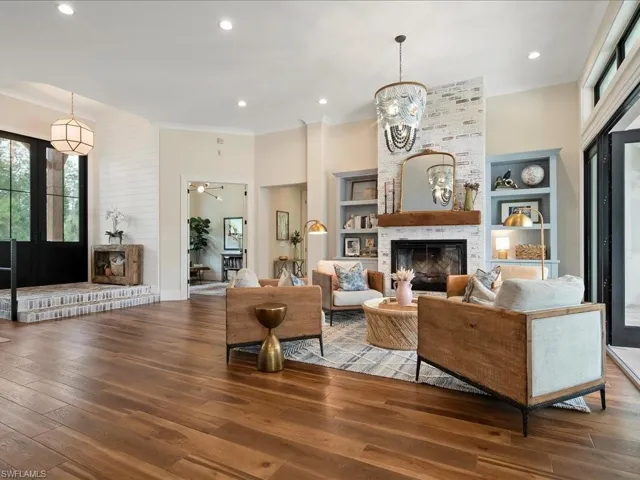 Many light fixtures, including the ones you see here, are from Serena & Lily.