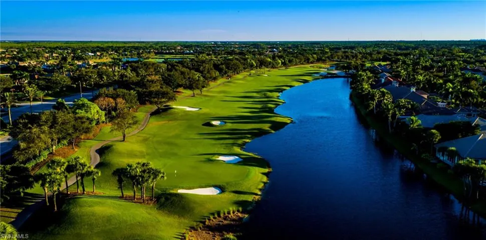 Aerial view of the golf course at Shadow Wood