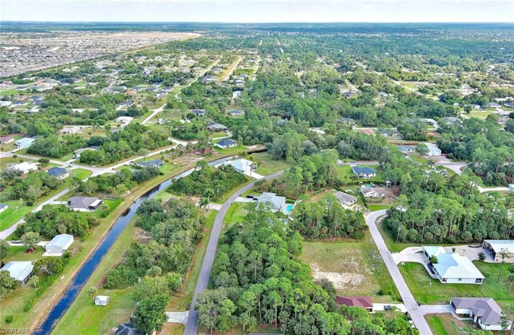 Aerial view of property's location
