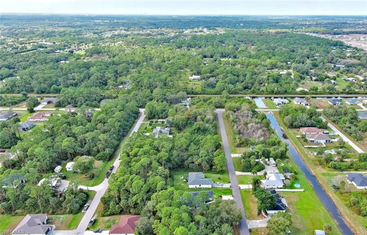 Aerial view of property's location