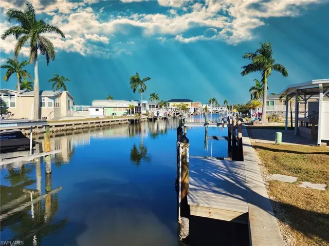 Dock with a view down the canal