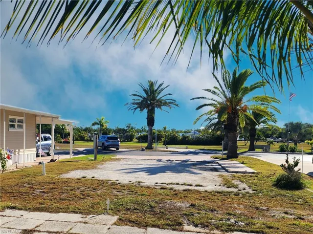 East view of lot
