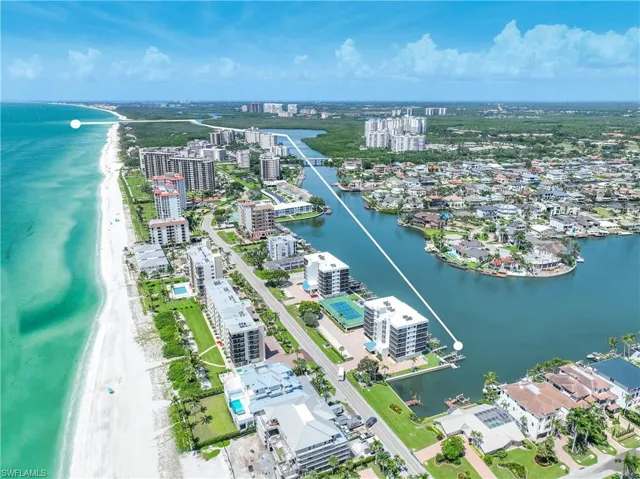 View of urban area featuring a large body of water