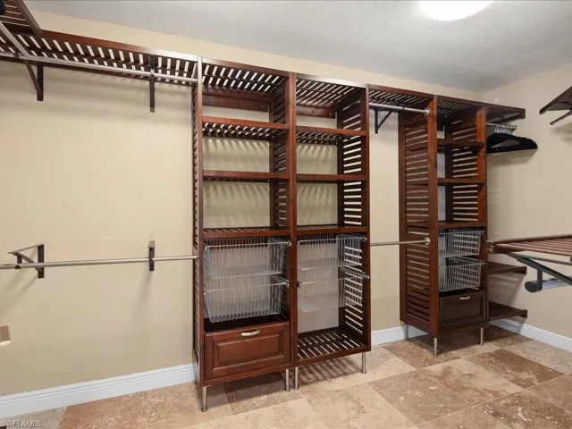 Master walk in closet