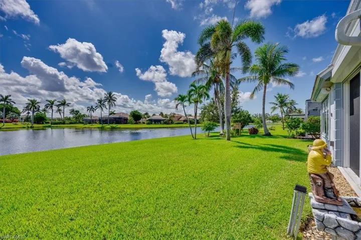 Backyard w/water view