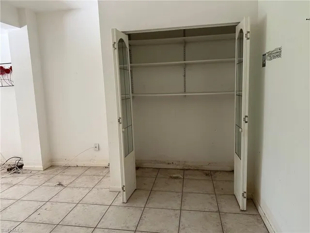 View of closet in Office/Den Flex Space