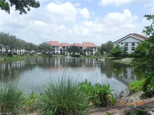 Lake at rear of building