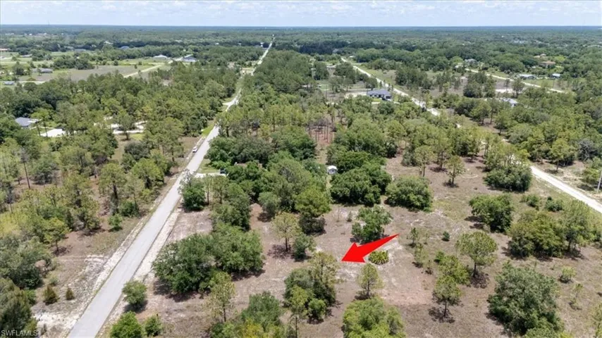 Drone / aerial view of a heavily wooded area