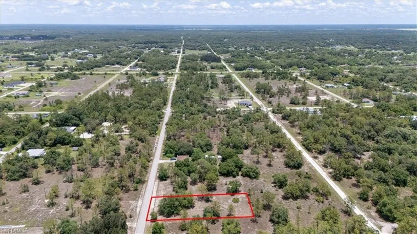 View of property location with property boundaries highlighted