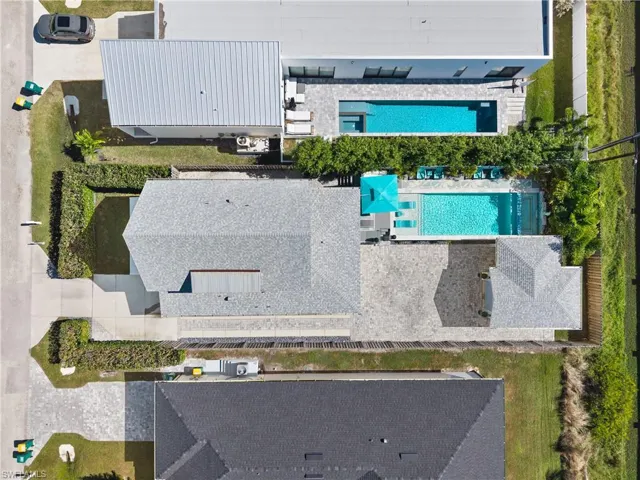 Aerial view of property