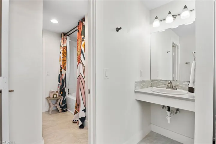 Private sink area for each bedroom