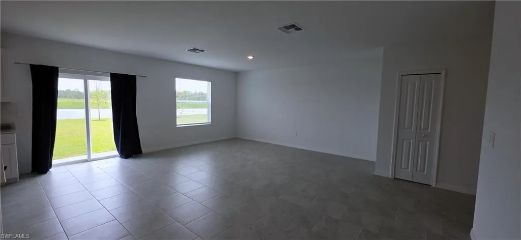 Great room and storage closet