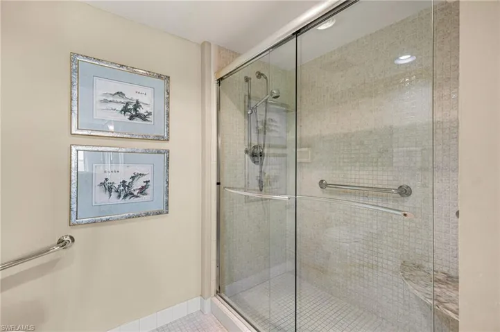 Updated shower, plus a bidet!