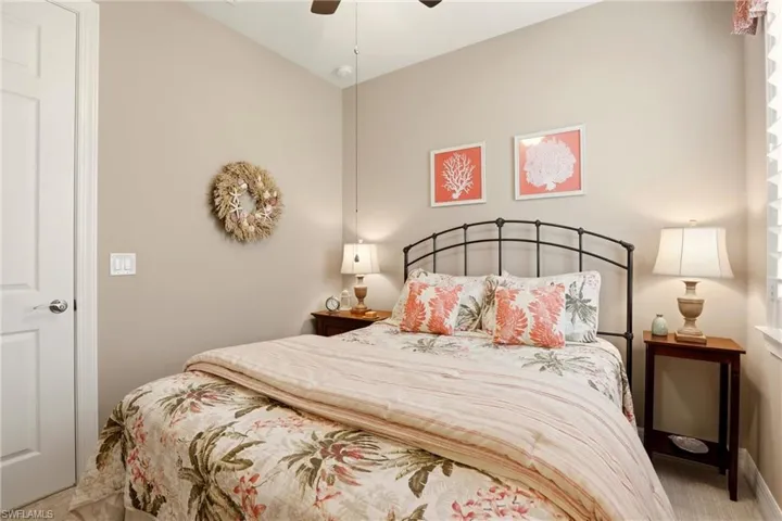 2nd Bedroom featuring carpet and ceiling fan