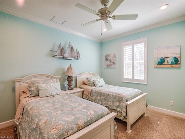 Second floor guest bedroom#3, not only has a spacious closet but in addition has a walk in storage closet that is approx 5x7 ft