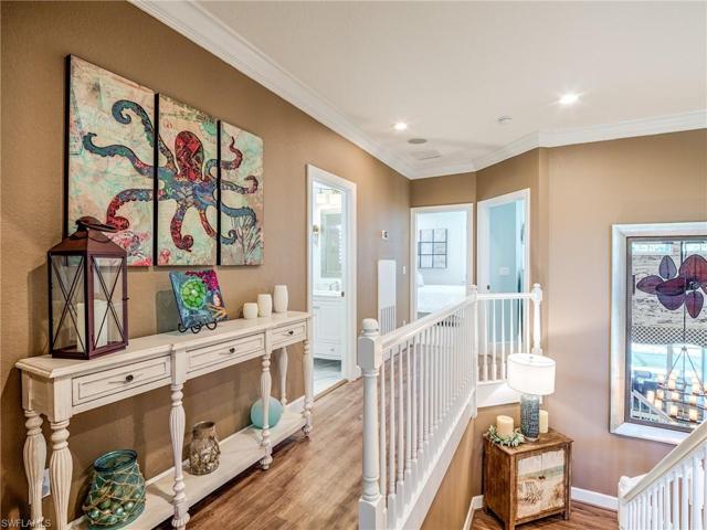 Enjoy following this beautifully upgraded staircase leading to second floor guest accommodations.